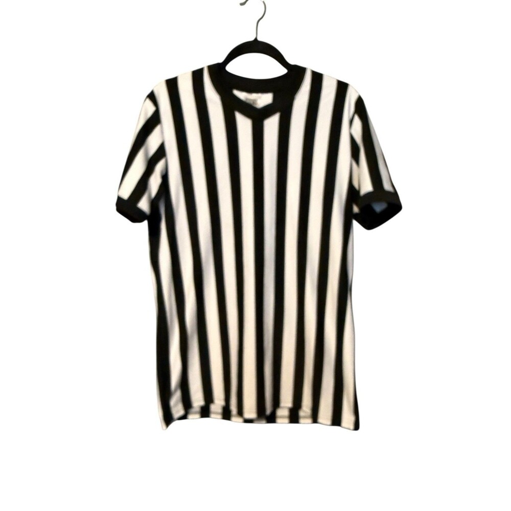Dicks Sporting Goods Referee Shirt Size M Men Black White